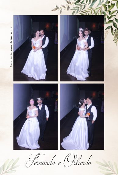 Casamento Fernanda e Orlando - Espelho de Foto Lembrança